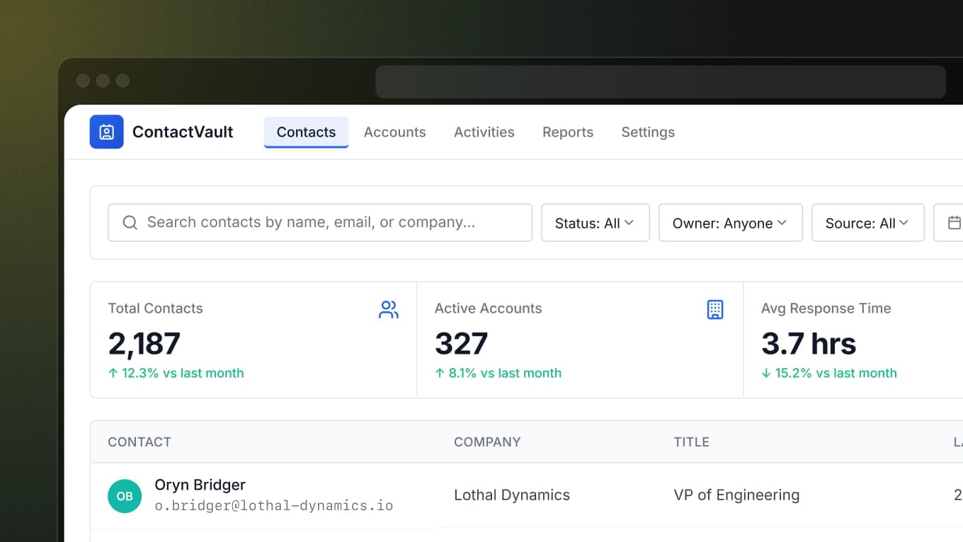 Admin panel
