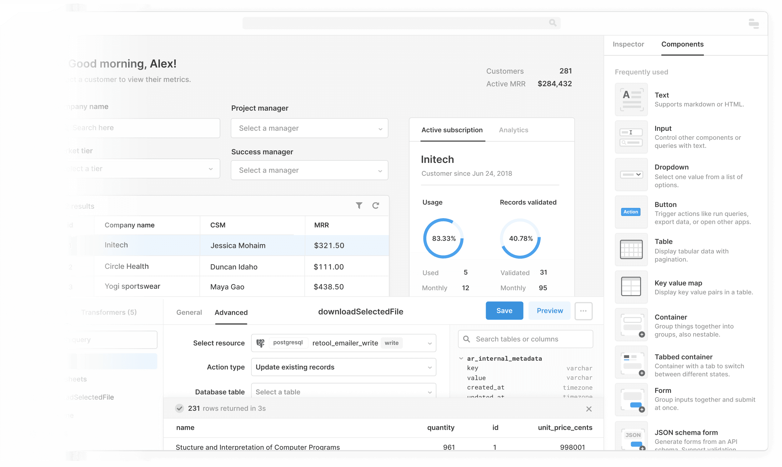 Build a React app 10x faster in Retool